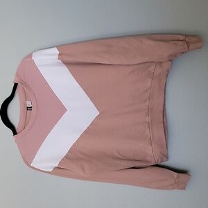 H&M Soft Girl divided chevron colorblock sweater large